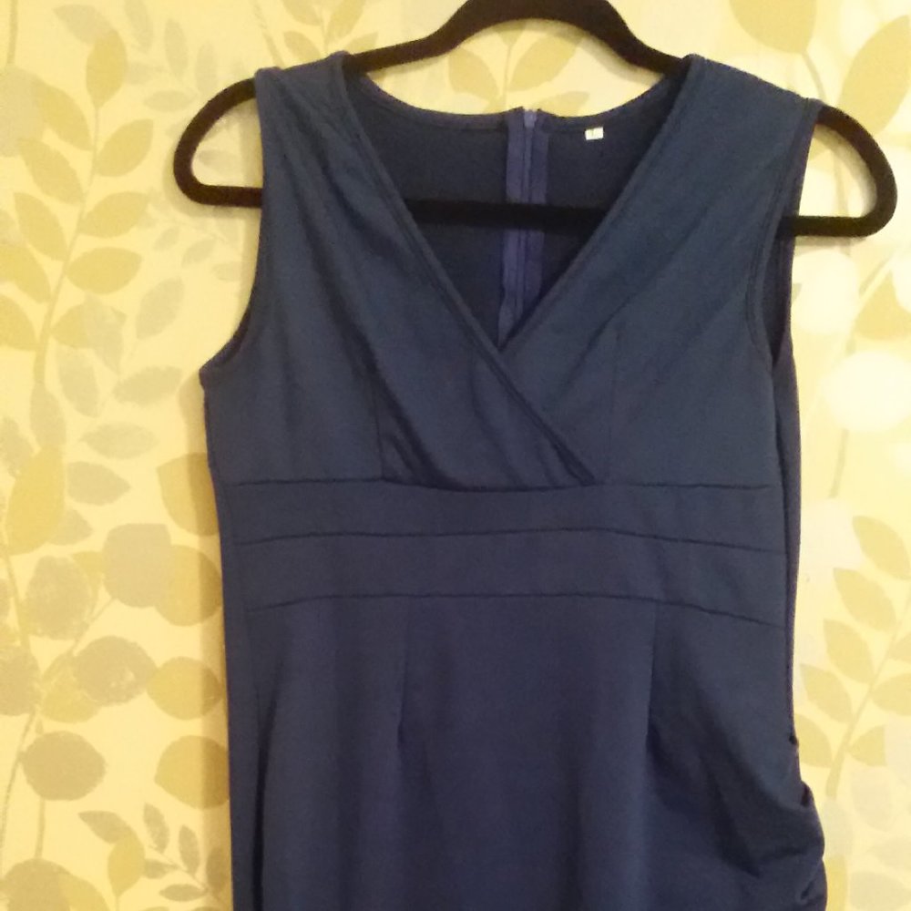 Blue sleevless Soft dress Sz L